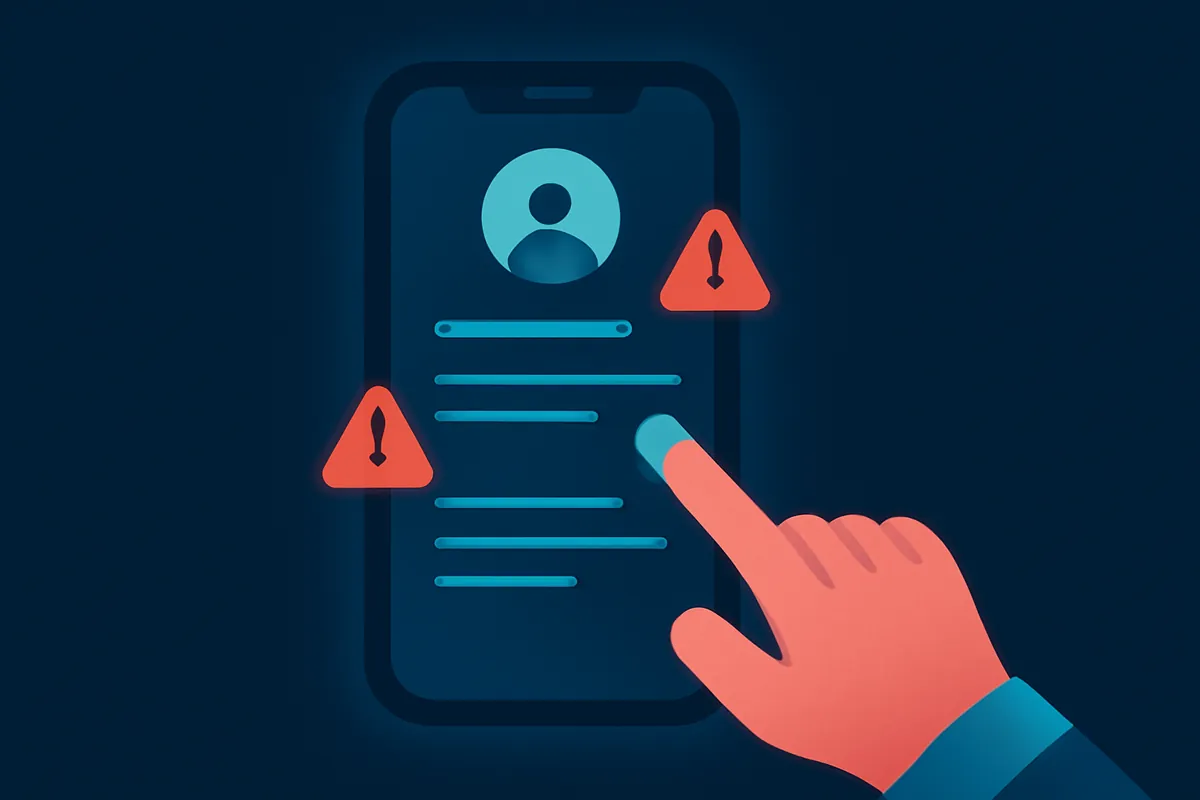 A Google Business Profile on a phone with corrections