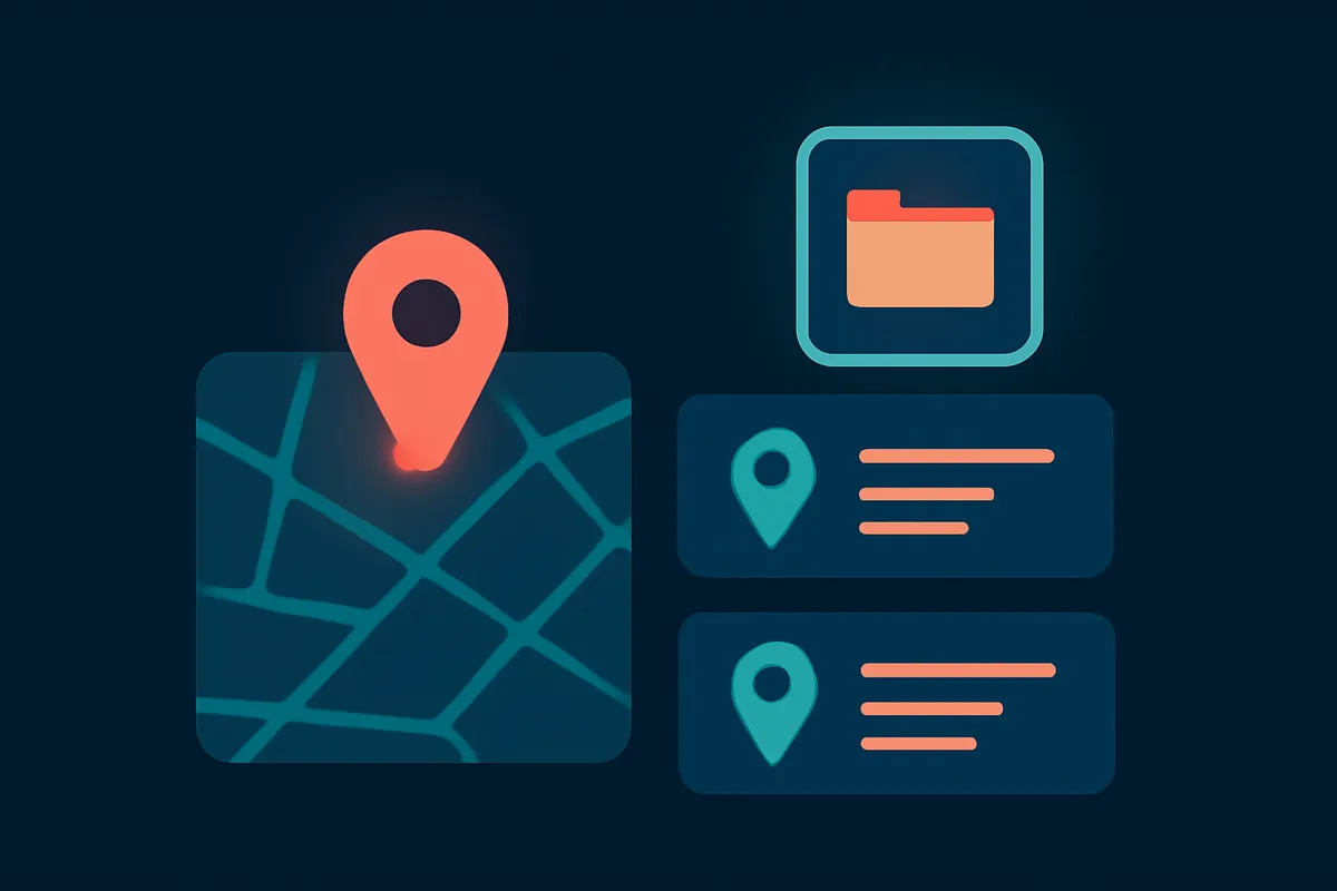 Matching business listings across a map and directories